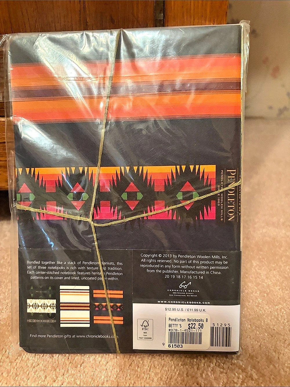 Pendleton Notebook 3 Pack - Picture 2 of 4